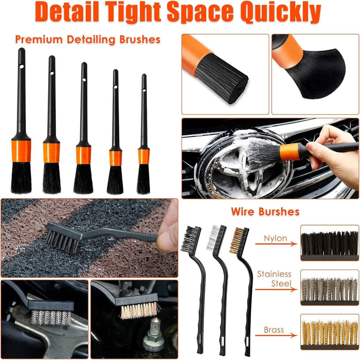 Professional 17-Piece Car Detailing System